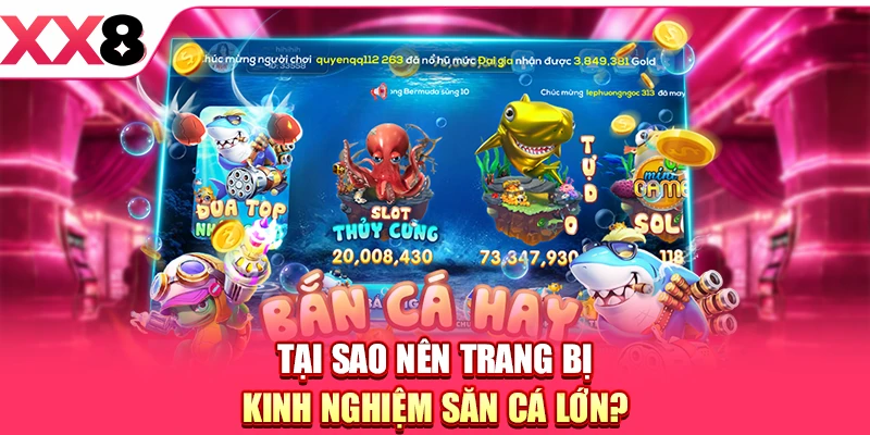 Tại sao nên trang bị kinh nghiệm săn cá lớn?